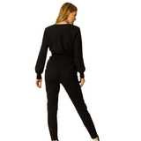 Black Jogger Jumper - Pink Peach Boutique