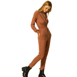 Copy of Ready To Go  Jogger Jumper - Rust - Pink Peach Boutique