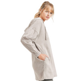 Mineral Washed Pullover Hoodie - Taupe - Pink Peach Boutique