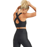 Black Star Foil Sports Bra - Pink Peach Boutique