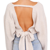 September Morning Ribbed Sweater - Oatmeal - Pink Peach Boutique