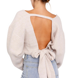 September Morning Ribbed Sweater - Oatmeal - Pink Peach Boutique