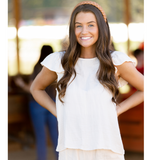 Southern Comfort Textured Short Set - Cream - Pink Peach Boutique