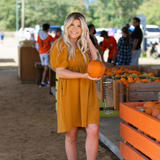 Cable Knit Puff Sleeve Dress - Pink Peach Boutique
