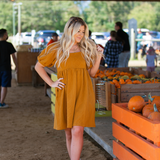 Cable Knit Puff Sleeve Dress - Pink Peach Boutique