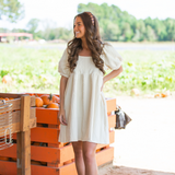 Cable Knit Puff Sleeve Dress - Pink Peach Boutique