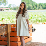 Cable Knit Puff Sleeve Dress - Pink Peach Boutique
