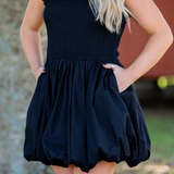 Dream Girl Bubble Hem Dress - Pink Peach Boutique