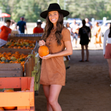 Brown Sugar Faux Suede Dress - Pink Peach Boutique