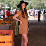 Brown Sugar Faux Suede Dress - Pink Peach Boutique