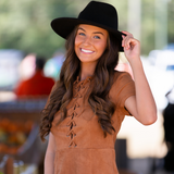 Brown Sugar Faux Suede Dress - Pink Peach Boutique