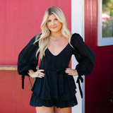 Black Beauty Romper Dress - Pink Peach Boutique