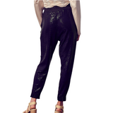 Sequin Jogger Pants - Black - Pink Peach Boutique