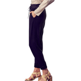 Sequin Jogger Pants - Black - Pink Peach Boutique