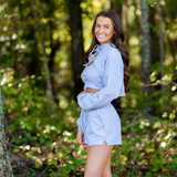 Twice As Good Layered Hoodie Top 3 pc. Set - Grey - Pink Peach Boutique