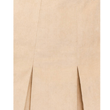 Corduroy Pleated Dress - Tan - Pink Peach Boutique