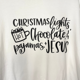 Christmas and Jesus T-Shirt - White - Pink Peach Boutique