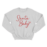 Santa Baby Heart Sweatshirt - Pink Peach Boutique