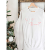 Santa Baby Heart Sweatshirt - Pink Peach Boutique