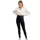 Black Glaze Foil Leggings - Pink Peach Boutique