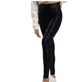 Black Glaze Foil Leggings - Pink Peach Boutique