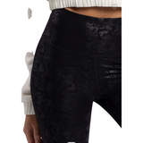 Black Glaze Foil Leggings - Pink Peach Boutique
