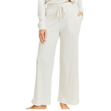 Ribbed Lounge Pants - Ivory - Pink Peach Boutique