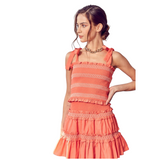 Summer Lovin' Skirt Set - Coral - Pink Peach Boutique