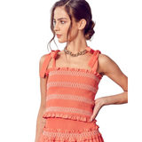 Summer Lovin' Skirt Set - Coral - Pink Peach Boutique