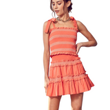 Summer Lovin' Skirt Set - Coral - Pink Peach Boutique