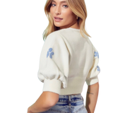 Short Sleeve Crop Floral Cardigan - Pink Peach Boutique