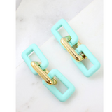 Square Drop Earring - Pink Peach Boutique