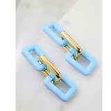 Square Drop Earring - Pink Peach Boutique