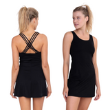 Strappy Black Tennis Dress - Pink Peach Boutique