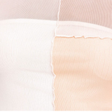 le lis color block mesh crop top