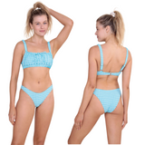 Smocked Gingham Bikini Set - Pink Peach Boutique