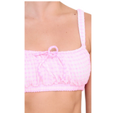 Smocked Gingham Bikini Set - Pink Peach Boutique