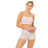 Sunday Morning Crochet Two-Piece Short Set - Pink Peach Boutique