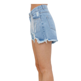 Rhinestones and Denim Shorts - Pink Peach Boutique
