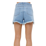Rhinestones and Denim Shorts - Pink Peach Boutique
