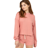 Lazy Days Two-Piece Lounge Set - Pink Peach Boutique