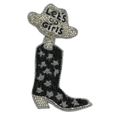 Let's Go Girls Beaded Boots - Pink Peach Boutique