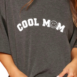 cool mom graphic shirt - pink peach boutique