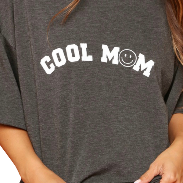cool mom graphic shirt - pink peach boutique