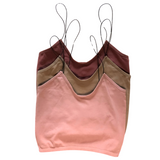 Bandeau Seamless Top - Mocha - Pink Peach Boutique