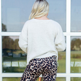 Alpaca Knit Sweater - Cream - Pink Peach Boutique
