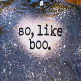 So Like Boo Graphic T-Shirt -  Black - Pink Peach Boutique