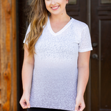 Mono B Ombre Dip Dye Top - Mocha - Pink Peach Boutique