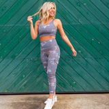 Blue Tundra Camo Leggings - Pink Peach Boutique