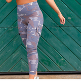 Blue Tundra Camo Leggings - Pink Peach Boutique